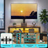 Corner TV Stand 32-70" w/ Mount LED Lights & Power Outlet Space Saving