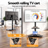 40-100" TV Stand Mount Bracket Universal Adjustable Height with Wheels