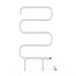 Heated Towel Rail Freestanding Wall Mounted S-Shape Electric Warmer Rack