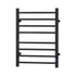 Devanti Heated Towel Rail 8 Square Bars with Timer Electric Heater Warmer Rack