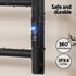 Heated Towel Rail 6 Round Bars  with Timer Electric Heater Warmer Rack