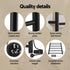 Heated Towel Rail 6 Round Bars  with Timer Electric Heater Warmer Rack
