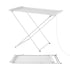 Heated Towel Rail Electric Clothes Airer Foldable Drying Rack 8 Bars