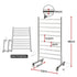 10‑Bar Heated Towel Rail – Freestanding 100W Fast‑Heat Stainless Steel