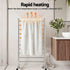 10‑Bar Heated Towel Rail – Freestanding 100W Fast‑Heat Stainless Steel