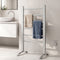Electric Heated Towel Rail 6 Bar Freestanding Aluminium 100W Portable