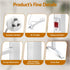 Electric Heated Towel Rail 6 Bar Freestanding Aluminium 100W Portable