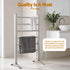 Electric Heated Towel Rail 6 Bar Freestanding Aluminium 100W Portable