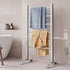 Heated Towel Rail – Freestanding 6‑Rod, 40–50°C, 2/4‑Hr Timer, 100W
