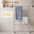 Heated Towel Rail – Freestanding 6‑Rod, 40–50°C, 2/4‑Hr Timer, 100W