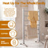 Heated Towel Rail – Freestanding 6‑Rod, 40–50°C, 2/4‑Hr Timer, 100W