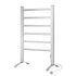 Heated Towel Rail – Freestanding 6‑Rod, 40–50°C, 2/4‑Hr Timer, 100W