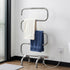 Heated Towel Rail – Freestanding 5‑Rung, 220W Stainless Steel, 40–50°C