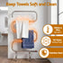 Heated Towel Rail – Freestanding 5‑Rung, 220W Stainless Steel, 40–50°C