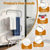 Heated Towel Rail – Freestanding 5‑Rung, 220W Stainless Steel, 40–50°C