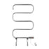 Heated Towel Rail – Freestanding 5‑Rung, 220W Stainless Steel, 40–50°C