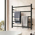 Heated Towel Rail – Wall Mounted 5‑Rail, Black Steel, 40–50°C, 80W
