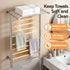 Heated Towel Rail – Wall Mounted 14‑Bar, Stainless Steel, 40–50°C, 130W