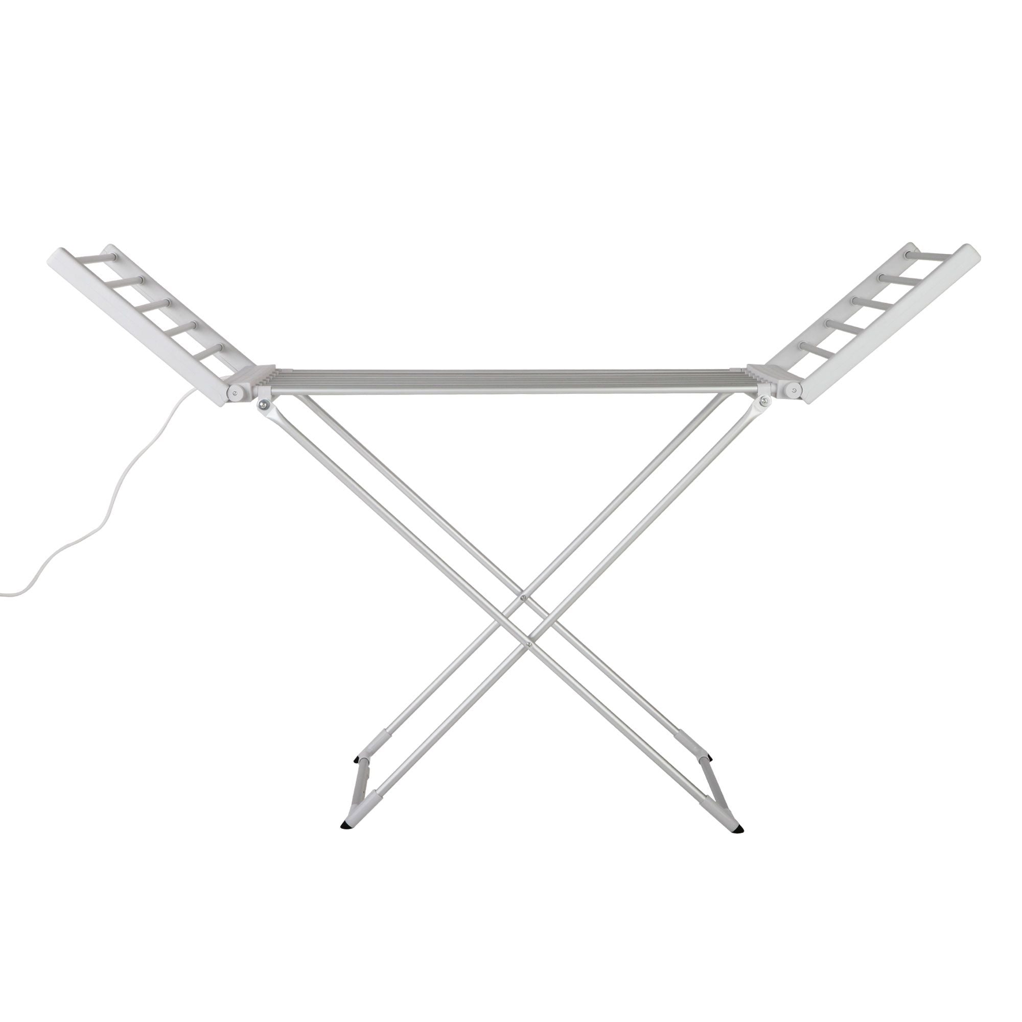 Electric Heated Clothes Airer 18 Rods Foldable Aluminium 220W Dryer