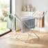 Electric Heated Clothes Airer 18 Rods Foldable Aluminium 220W Dryer