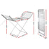 Electric Heated Clothes Airer 18 Rods Foldable Aluminium 220W Dryer