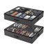 Artiss Under Bed Shoe Storage Containers X2 Box Organiser 12 Pairs Fabric Grey