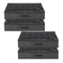 Artiss Under Bed Shoe Storage Containers X4 Box Organiser 12 Pairs Fabric Grey