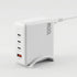 USB C Charger 100W Fast Charger 4 Port GaN Desktop Station White