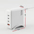 USB C Charger 100W Fast Charger 4 Port GaN Desktop Station White