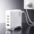 USB C Charger 100W Fast Charger 4 Port GaN Desktop Station White