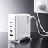 USB C Charger 100W Fast Charger 4 Port GaN Desktop Station White
