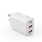 USB C Charger 30W Fast Charger 3 Port PD Charging Block White