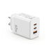 USB C Charger 65W Fast Charger 3 Port PD Wall Adapter White