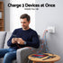 USB C Charger 65W Fast Charger 3 Port PD Wall Adapter White