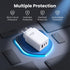 USB C Charger 65W Fast Charger 3 Port PD Wall Adapter White