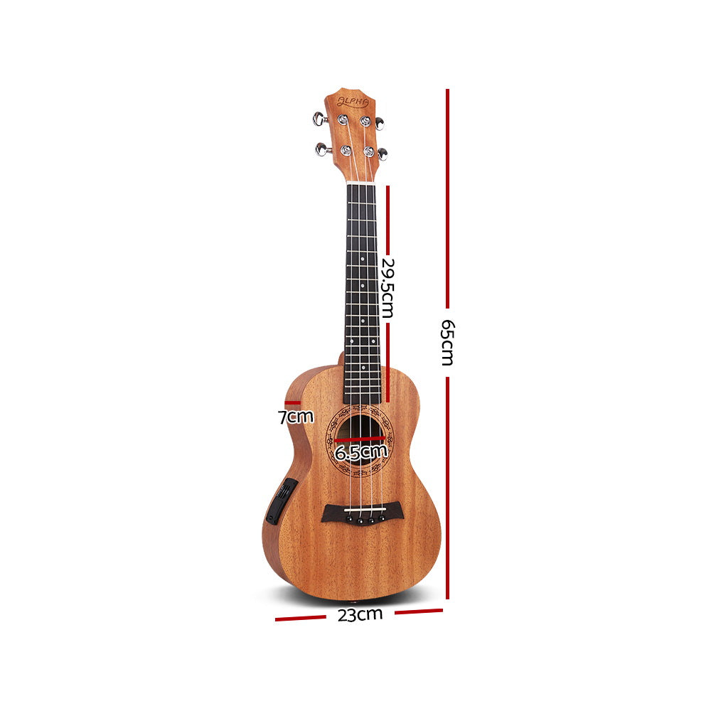 26" Ukulele Equaliser Natural Mahogany Tenor Beginner Gift w/ Bag