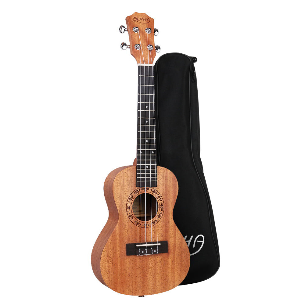 26" Ukulele Natural Mahogany Tenor Beginner Gift w/ Carry Bag