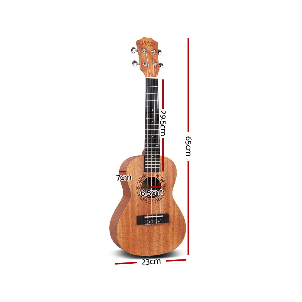 26" Ukulele Natural Mahogany Tenor Beginner Gift w/ Carry Bag