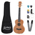 Alpha 26 Inch Solid Mahogany Tenor Ukulele Electric Acoustic EQ System Kit 18 Frets Natural