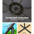 3M Cantilever Outdoor Umbrella Side Post Patio Parasol UV50+ Charcoal