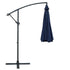 3M Cantilever Outdoor Umbrella Side Post Patio Parasol UV50+ Navy Steel Frame