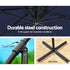 3M Cantilever Outdoor Umbrella Side Post Patio Parasol UV50+ Navy Steel Frame