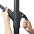 3M Cantilever Outdoor Umbrella Side Post Patio Parasol UV50+ Navy Steel Frame