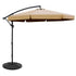 3m Outdoor Umbrella w/Base Cantilever Garden Patio Beach Beige