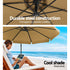 3m Outdoor Umbrella w/Base Cantilever Garden Patio Beach Beige