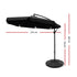 3m Outdoor Umbrella w/Base Cantilever Garden Patio Beach Black