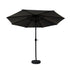 Instahut 2.7m Outdoor Patio Umbrella with Base Tilt Crank UPF50+ Shade Black