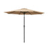 2.7m Outdoor Umbrella Pole Stand Garden Sun Beige