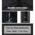 2.7m Outdoor Umbrella w/Base Pole Stand Garden Beach Black