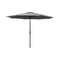 Instahut Outdoor Umbrella 2.7m Beach Pole Garden Tilt Sun Patio UV Charcoal